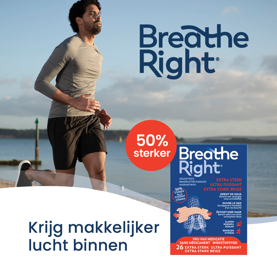 Breathe Right Neusstrips extra sterk 26 Stuks