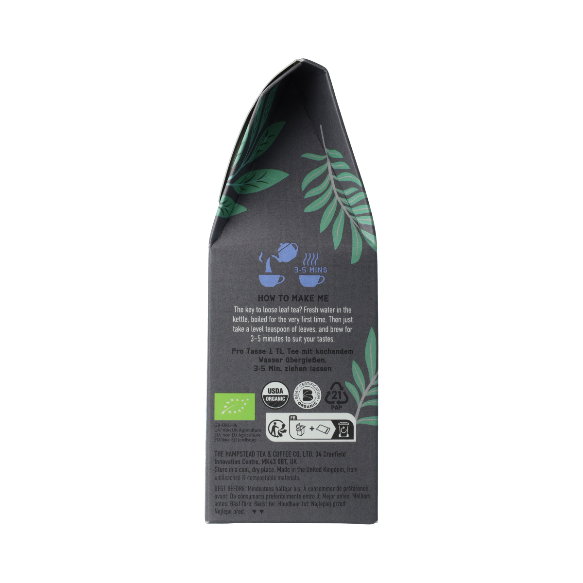 Hampstead Thee earl grey los bio demeter 100.00 Gram