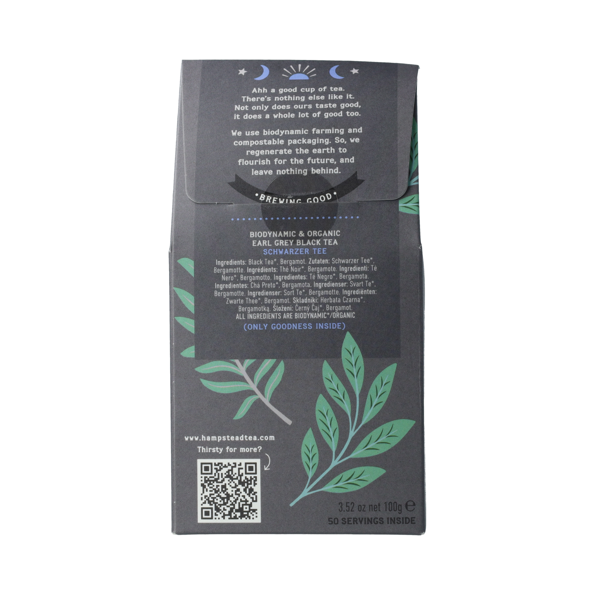 Hampstead Thee earl grey los bio demeter 100.00 Gram