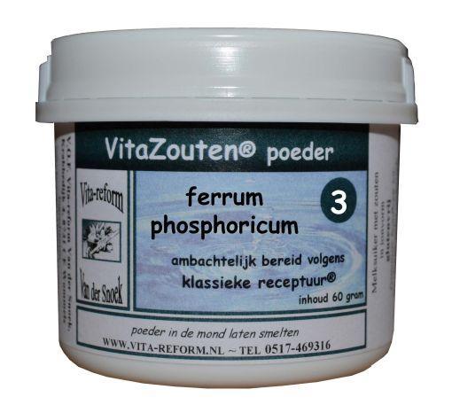 Vitazouten Ferrum phosphoricum poeder nr. 03 60 Gram
