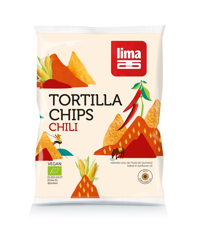 Lima Tortilla chips chili bio 90 Gram