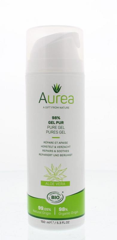 Aurea Aloe vera huidgel 98% 150 Milliliter