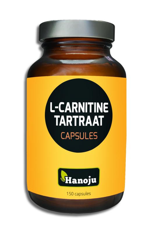Hanoju L-Carnitine & L-Tartraat 150.00 Vegetarische capsules