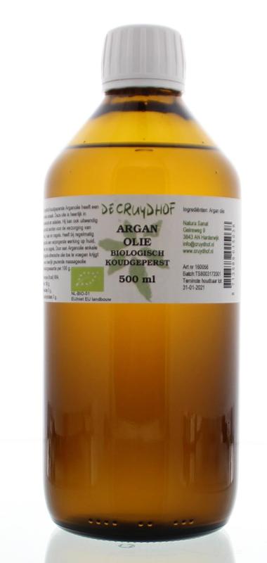 Cruydhof Argan olie koudgeperst  500 Milliliter