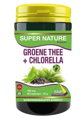 SNP Groene thee chlorella 400 mg puur 60 Capsules