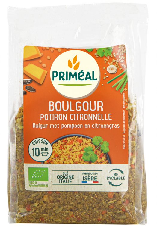 Primeal Bulgur met pompoen en citroengras bio 300 Gram
