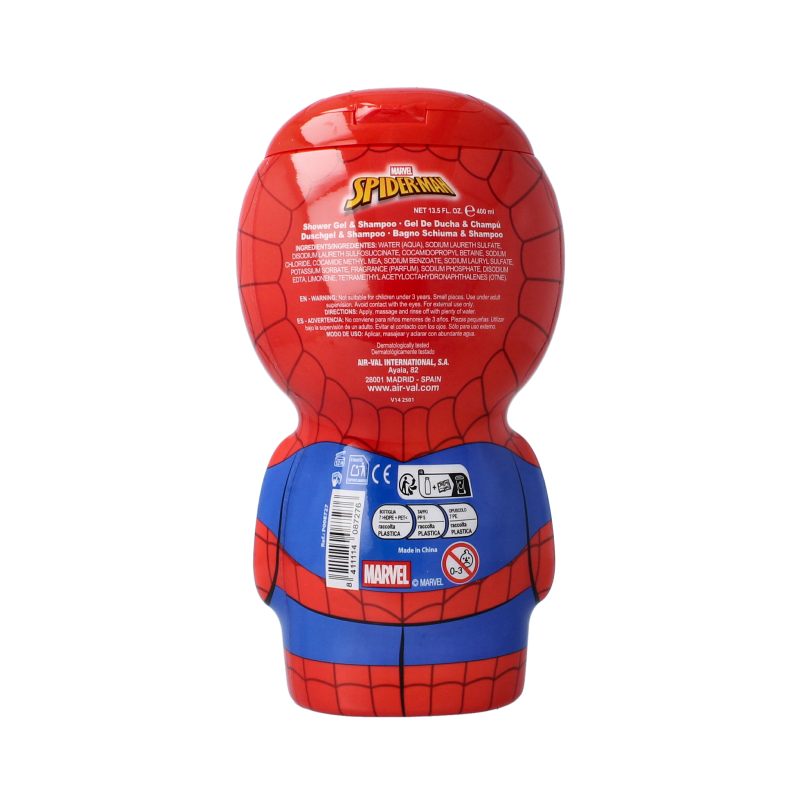 Air-Val Spiderman showergel 2d 400 Milliliter