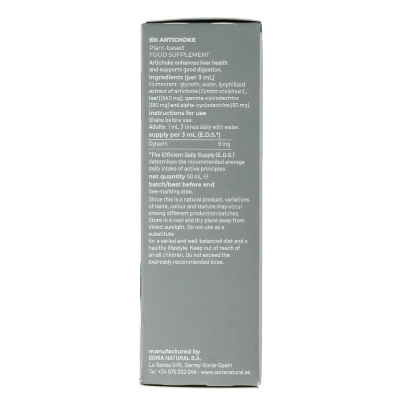 Soria Natural Cynara scolymus XXI extract 50 Milliliter