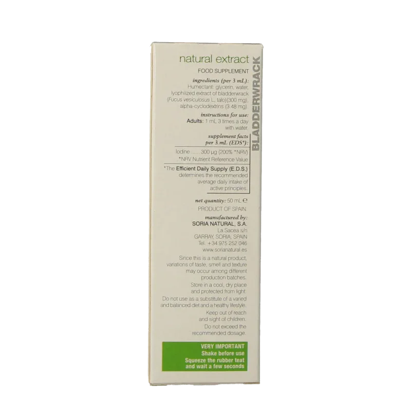 Soria Natural Fucus vesiculosus XXI 50 Milliliter