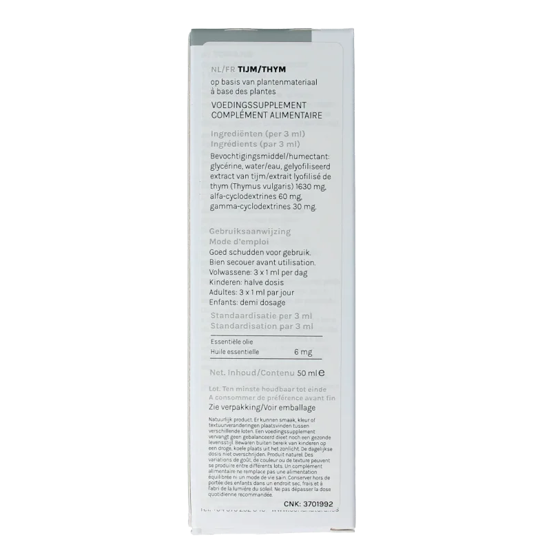 Soria Natural Thymus vulgaris XXI extract 50 Milliliter