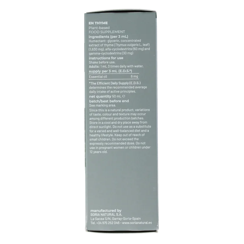Soria Natural Thymus vulgaris XXI extract 50 Milliliter
