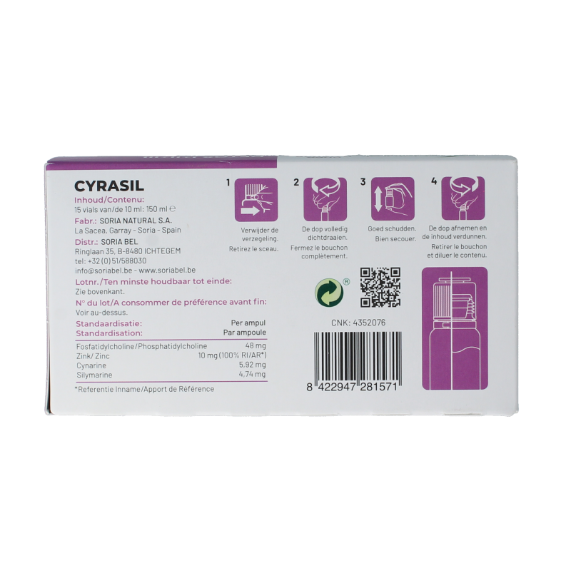 Soria Natural Cyrasil 10ml 15 Ampullen