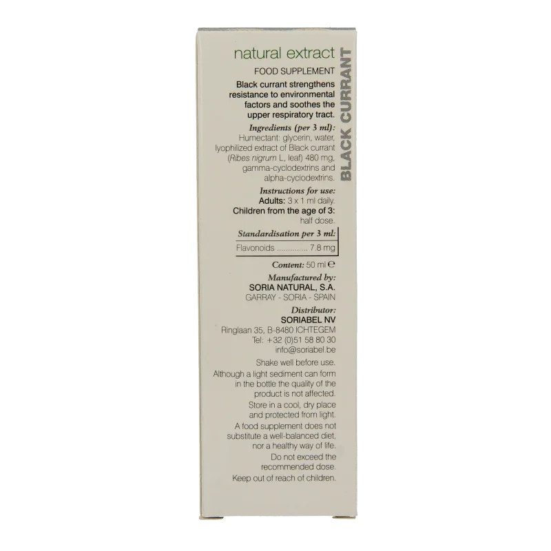 Soria Natural Ribes nigrum XXI extract 50 Milliliter
