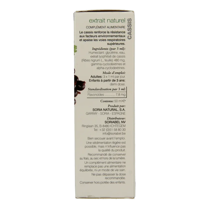 Soria Natural Ribes nigrum XXI extract 50 Milliliter