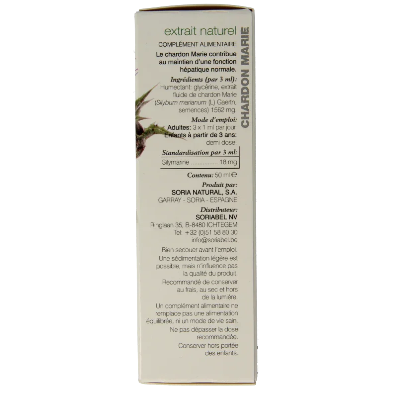 Soria Natural Silybum marianum extract 50 Milliliter