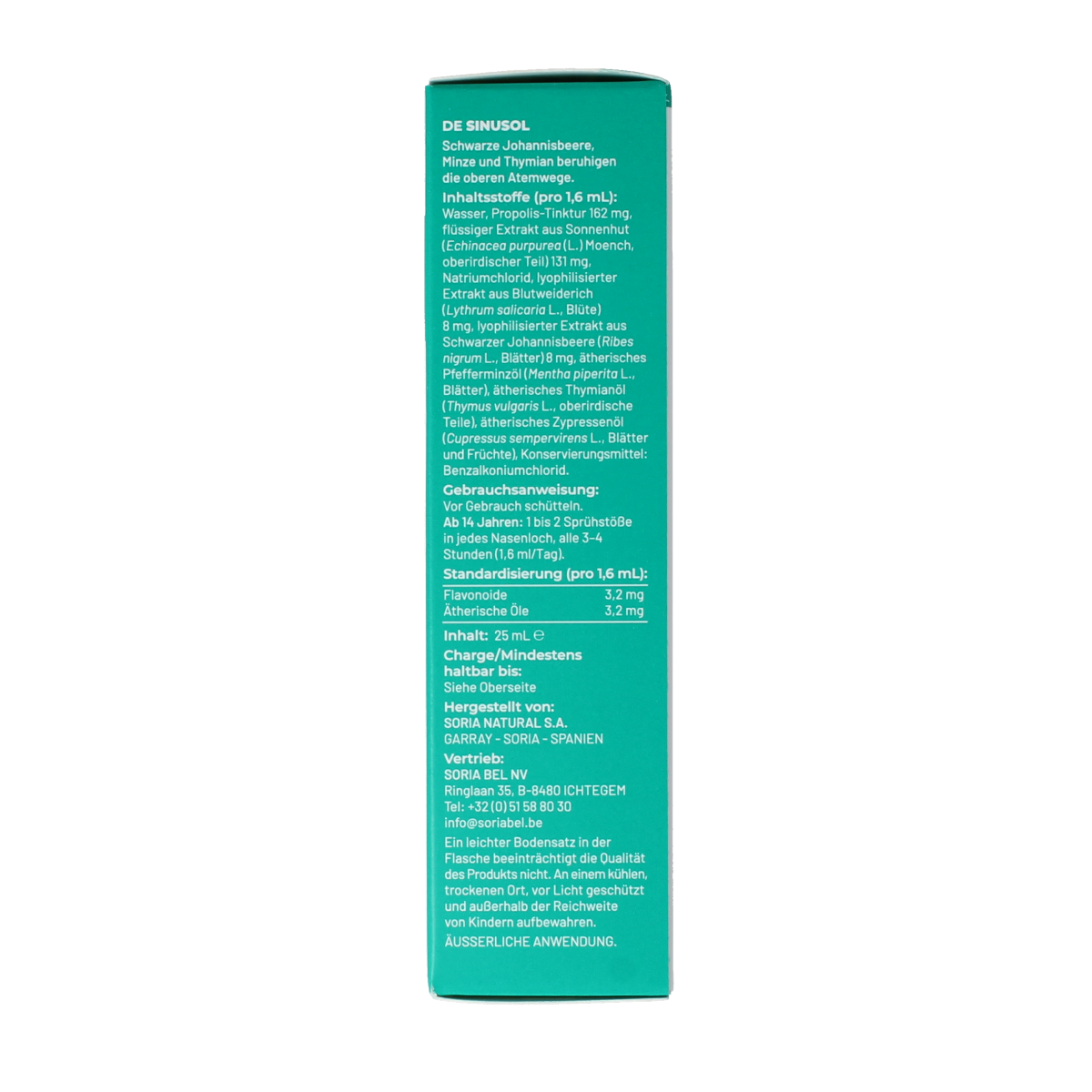 Soria Natural Sinusol 25.00 Milliliter