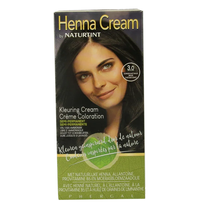 Naturtint Henna cream 3.0 dronker kastanje bruin 110 Milliliter