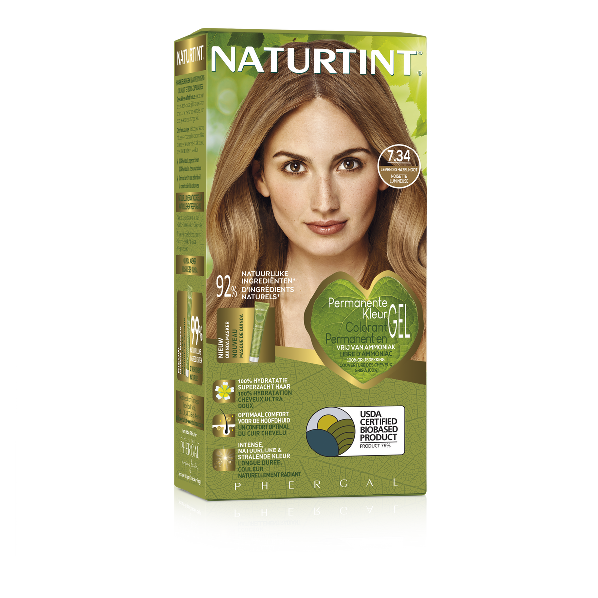Naturtint 7.34 Helder hazelnoot 170.00 Milliliter