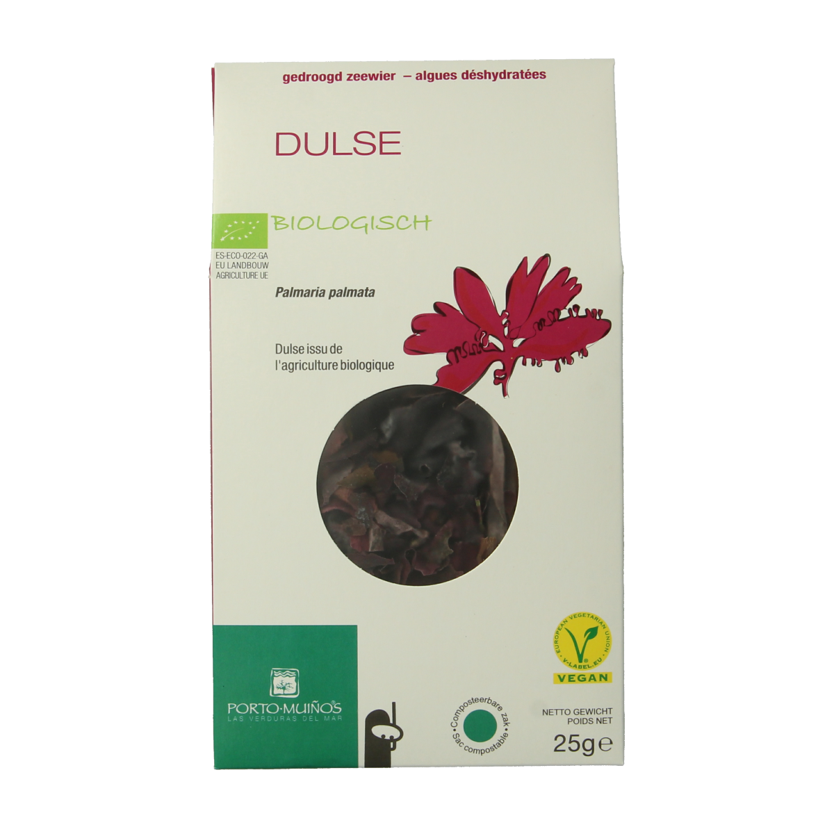 Porto-Muinos Dulse vlokken bio 25.00 Gram