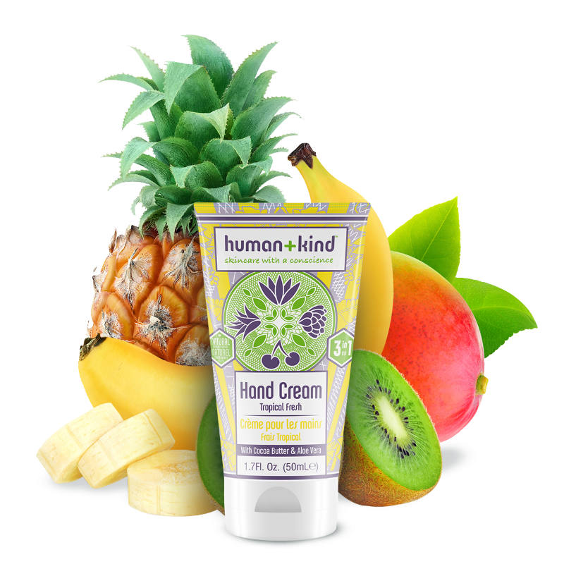Human+Kind Hand elleboog voet creme tropical vegan 50 Milliliter