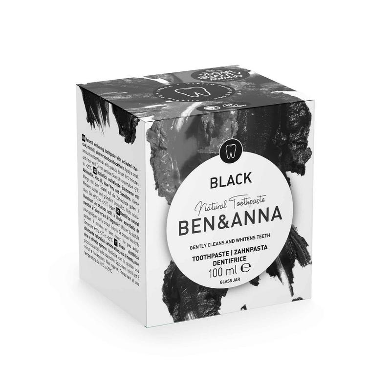 Ben & Anna Tandpasta zwart active charcoal 100.00 Milliliter