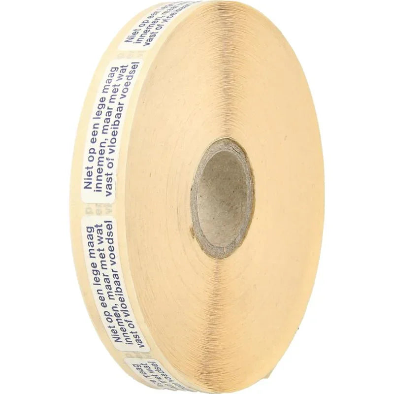 Spruyt Hillen Sticker niet op lege maag 2500 Stuks