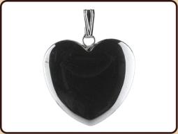 Ruben Robijn Hanger hart 20mm hematiet 1 Stuks