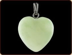 Ruben Robijn Hanger hart 20mm jade 1.00 Stuks