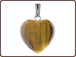 Ruben Robijn Hanger hart 20mm tijgeroog 1 Stuks