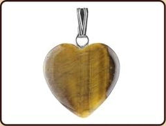 Ruben Robijn Hanger hart 20mm tijgeroog 1 Stuks