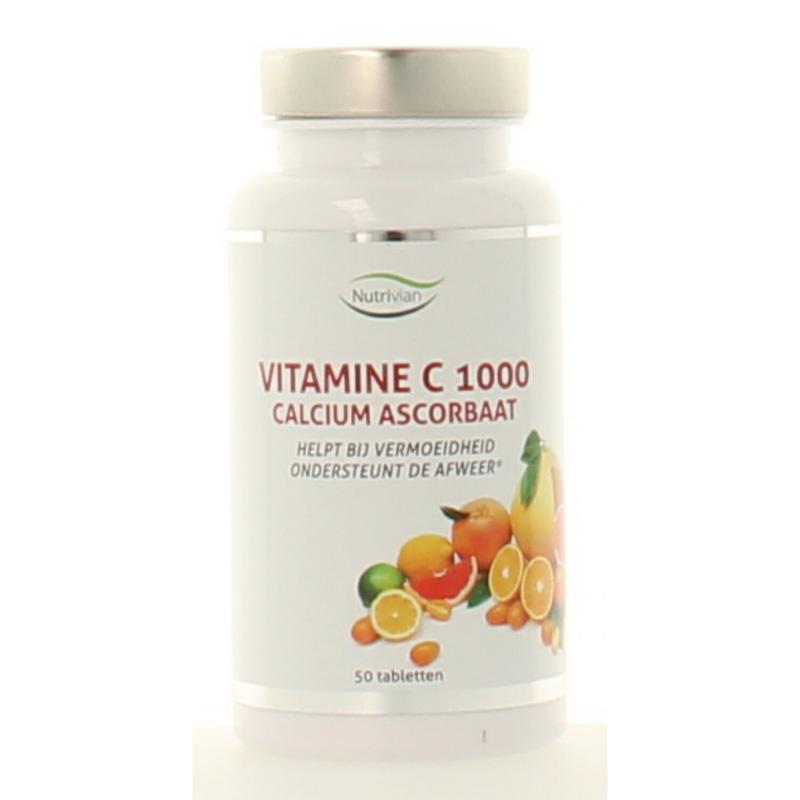 Nutrivian Vitamine C1000 mg calcium ascorbaat 200.00 Tabletten