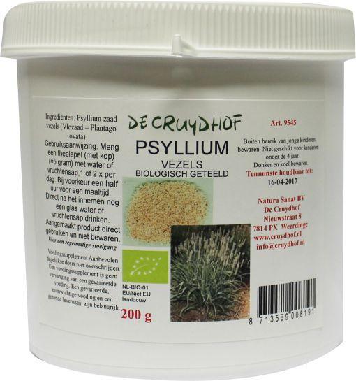 Cruydhof Psyllium/vlozaad bio 200 Gram