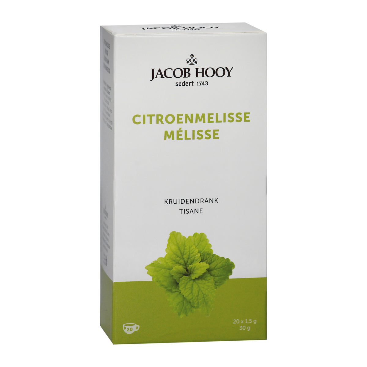 Jacob Hooy Citroenmelisse theezakjes gold 20.00 Zakjes