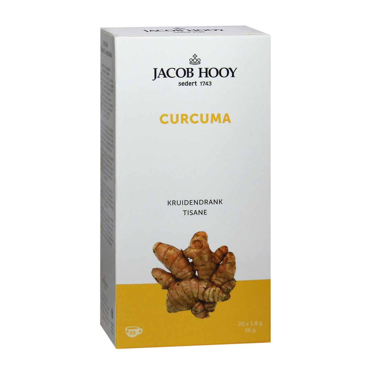 Jacob Hooy Curcuma theezakjes gold 20.00 Zakjes