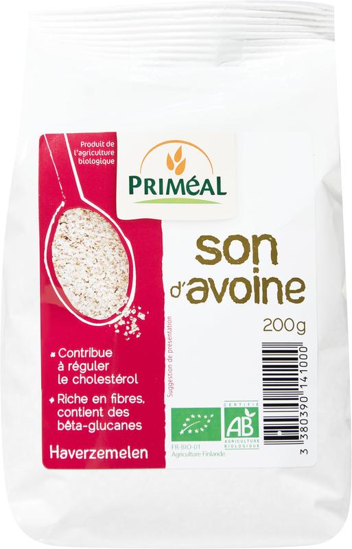 Primeal Op=Op Haverzemelen bio 200.00 Gram