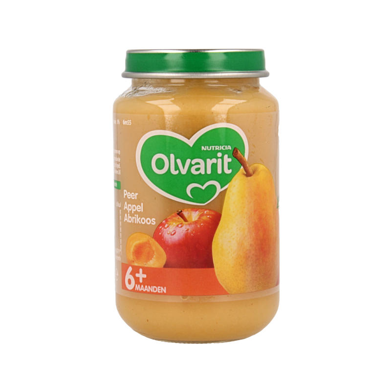 Olvarit Peer appel abrikoos 6M55 200 Gram