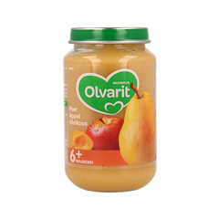 Olvarit Peer appel abrikoos 6M55 200 Gram