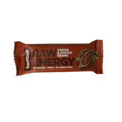 Bombus Raw energy bar cocoa & cocoa beans 50.00 Gram