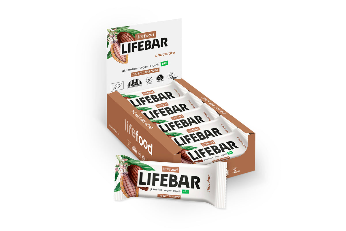 Lifefood Lifebar chocolade bio raw 40.00 Gram