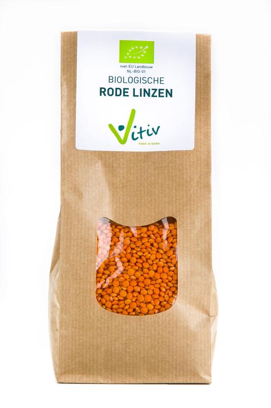 Vitiv Rode linzen bio 500 Gram
