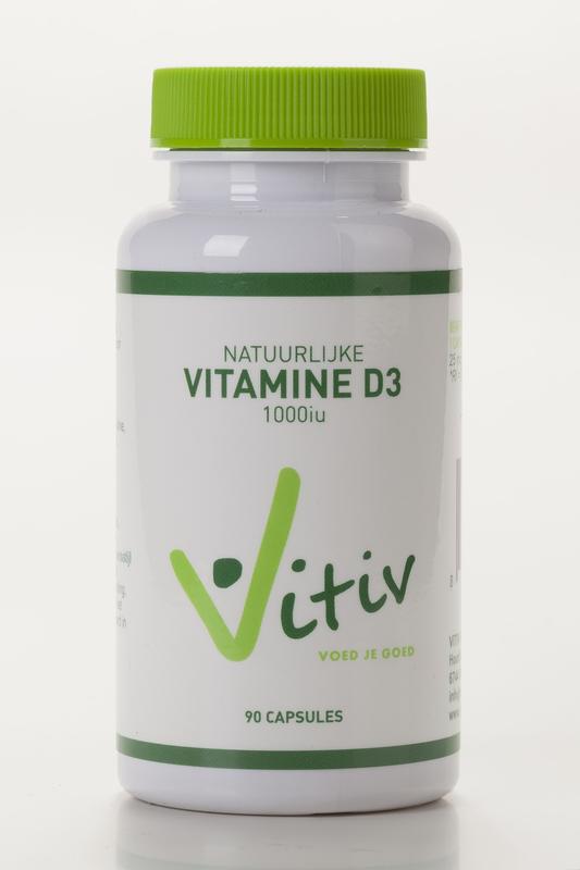 Vitiv Vitamine D3 1000IU 180 Capsules