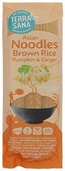 TerraSana Bruine rijstnoedels pompoen en gember bio 250 Gram