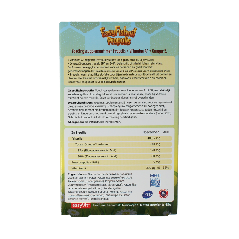 EasyVit Easyfishoil propolis 30 Gummies
