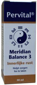 Pervital Meridian balance 3 innerlijke rust 30 Milliliter