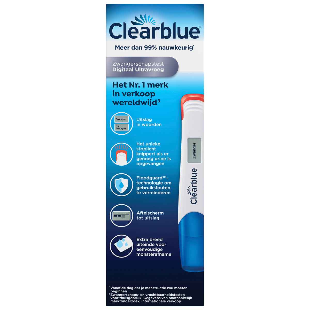 Clearblue Digitaal ultra vroeg 1 Stuks