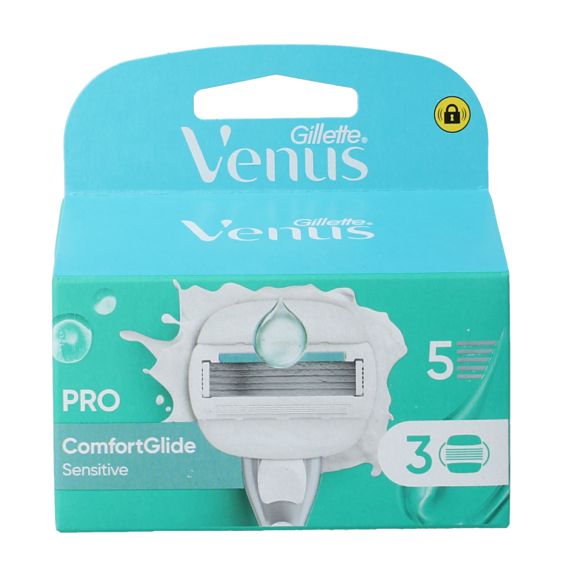 Gillette Comfortglide sensitive mesjes 3 Stuks
