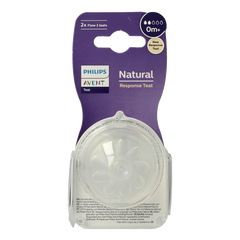 Avent Natural flesspeen 0M+ 2 Stuks