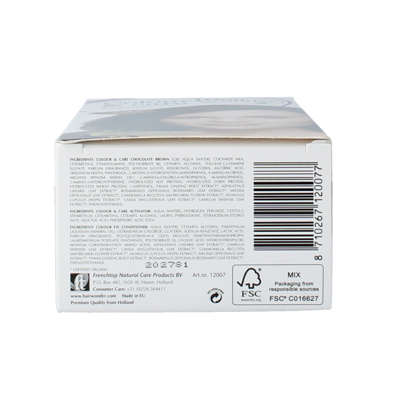 Hairwonder Long lasting colour 5.35 chocolate brown 100 Milliliter