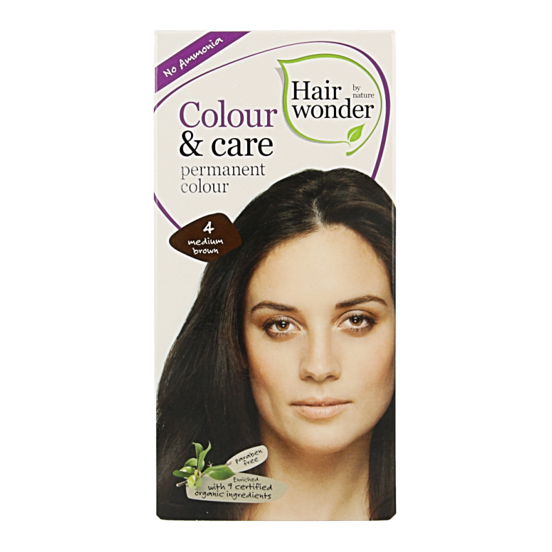 Hairwonder Colour & Care 4 medium brown 100 Milliliter