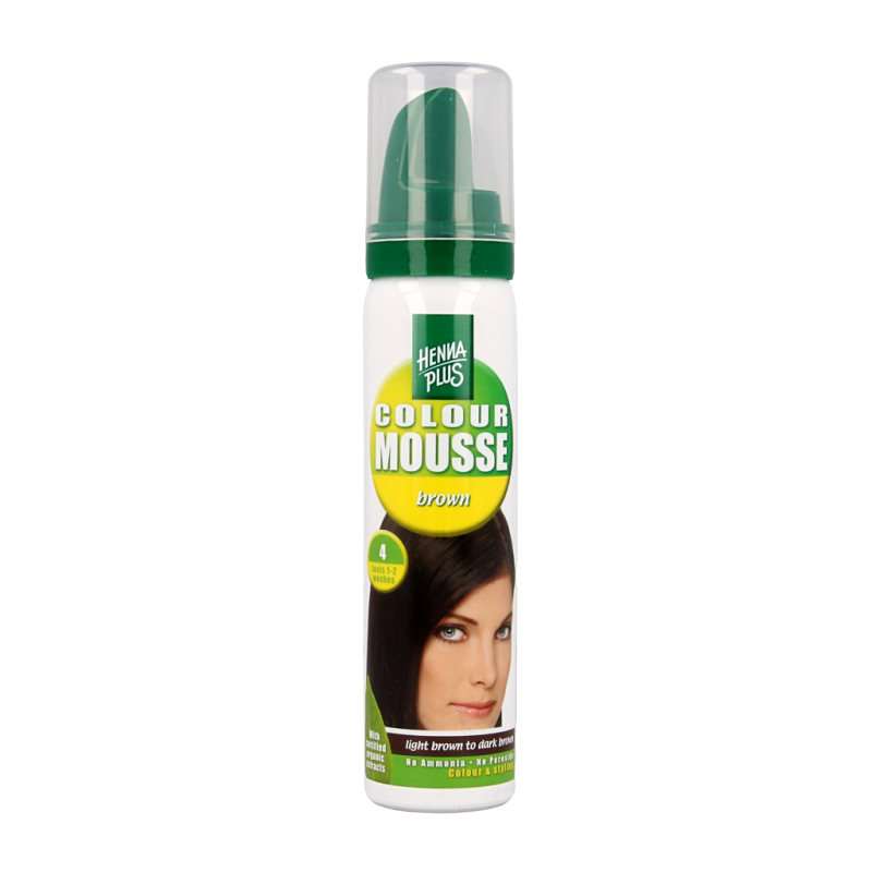 Henna Plus Colour mousse 4 brown 75 Milliliter
